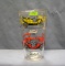 Antique automobile advertising drinking glass