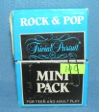 Rock and Pop trivial pursuit card game