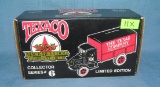 All cast metal 1925 Texaco Mack Bulldog delivery truck bank