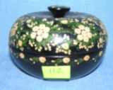 Hand painted floral trinket box
