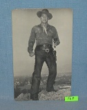 Ronald Reagan western movie photo post card