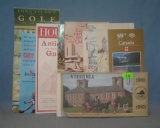 Group of vintage travel maps and brochures