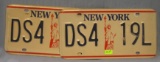 NY license plates with Statue of Liberty