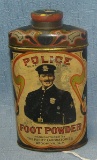 Rare Policeman's foot powder tin