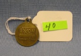 Early Exxon travelers club advertising ID tag