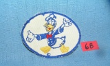 Early Donald Duck hand embroidered patch