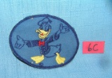 Early Donald Duck hand embroidered patch