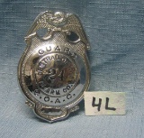 Central Office Alarm Co. security guard badge