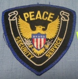 Vintage police security service officer's patch