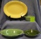 Group of four vintage art pottery bowls