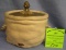High quality porcelain tobacco jar with brass cover
