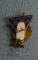 Early brass and enameled eureka salesman award pin