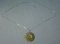 Antique Asian themed 14K gold & jade necklace