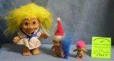 Group of vintage trolls