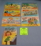 Group of early comic related post cards