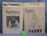 Pair of early Playbills