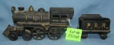 All hand painted cast iron Penns RR train set
