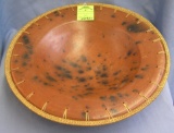 Antique arts and crafts earthenware pottery bowl