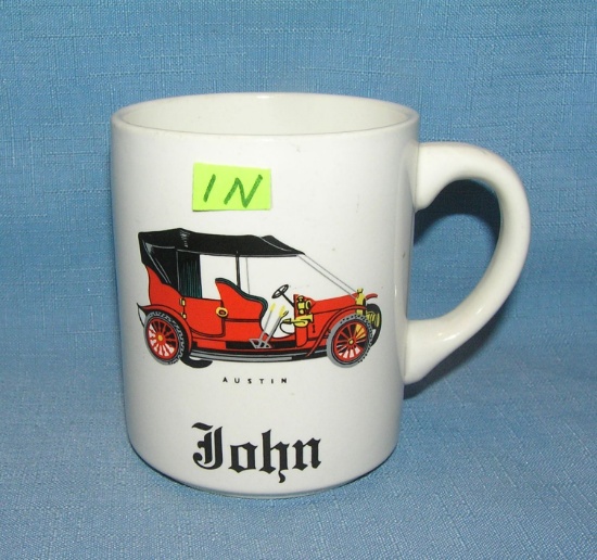 Vintage Austin automobile coffee mug
