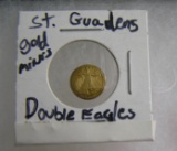 Mini St Gaudens double eagle gold coin