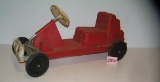 Vintage children's hard plastic pedal car