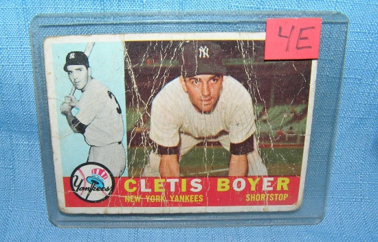 Cletis Boyer NY Yankees all star baseball card