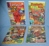 Group of early Fantastic Four comic books