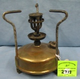 Antique brass oil stove by Optimus