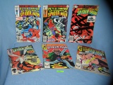 Group of early Spiderman comic books