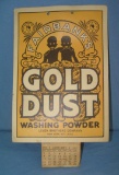 1933 Gold Dust washing powder calendar