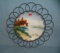 Hand painted porcelain decorative wall plate