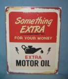 Something Eztra Extra Motor Oil retro style sign