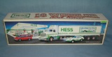 HESS 18 wheeler tractor trailer with race car