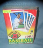 Box of factory sealed Bowman baseball cards