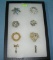 Collection of quality costume jewelry pins