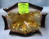 Art glass candy dish