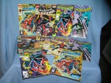 Collection of vintage spiderman comic books