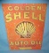 Golden Shell auto oil retro style advertising sign