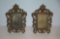 Antique bronze picture frames with antique photos