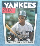Rickey Henderson Baseball card