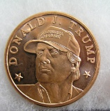 Donald J. Trump copper commemorative medallion
