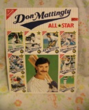 Don Mattingly photo and baseball card uncut sheet