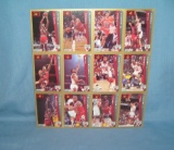 Vintage Chicago Bulls basketball cards uncut sheet