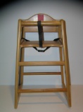 High quality maple child's restaurant high chair
