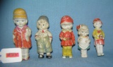 Collection of bisque figures circa 1920's