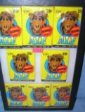 Group of vintage Alf unopened packs of collector cards