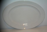 Large heavy porcelain serving platter