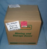 Moving and storage co. box of dinnerware & more