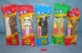 Group of vintage Star Wars character PEZ candy containers