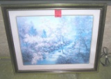 Professionally matted and framed artist signed print